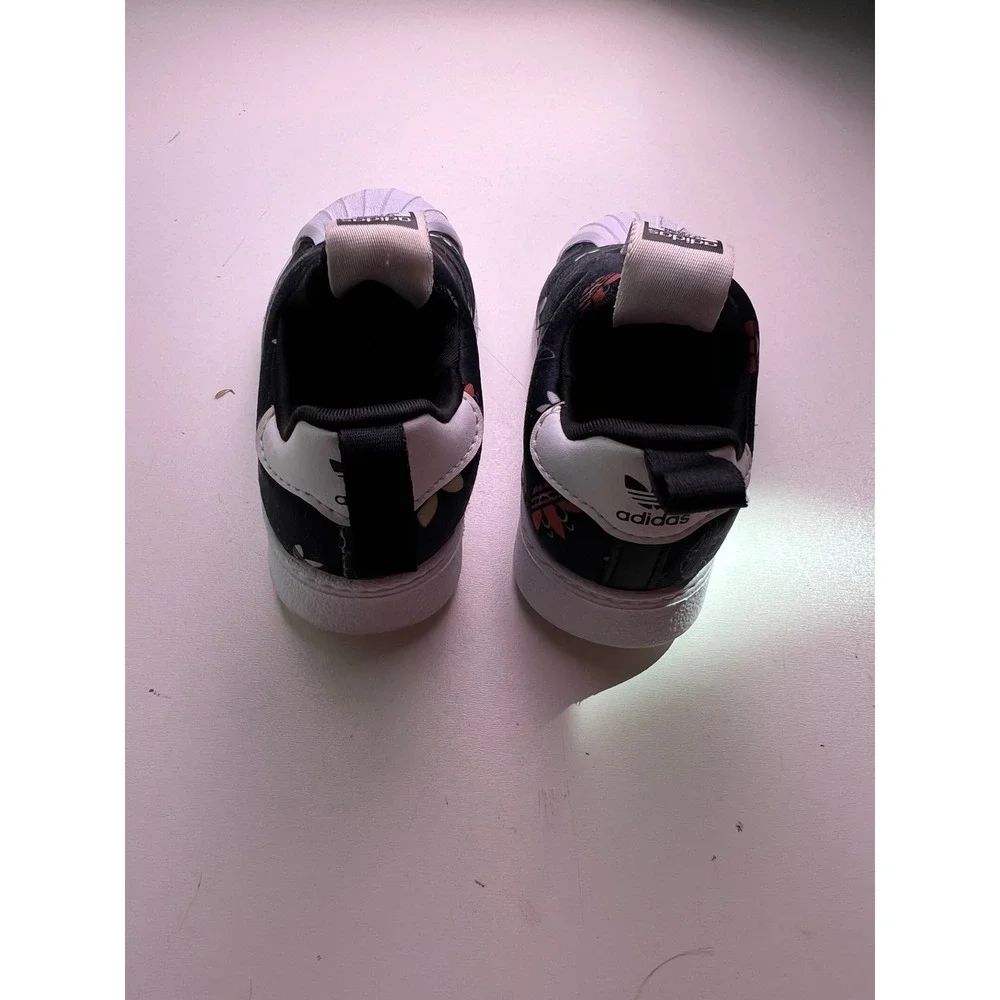 Adidas Superstar 360 Kids Slip On Shoes Black Multi Color GX1971‎ Size 6K